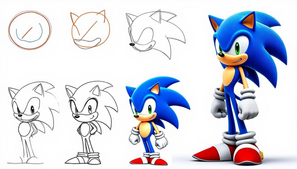 apprenez à dessiner sonic facilement grâce à notre guide étape par étape, idéal pour débutants et fans du célèbre hérisson bleu.